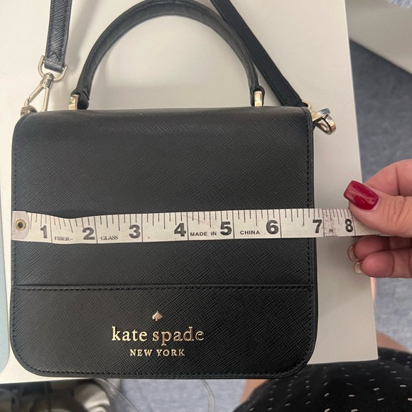 Kate Spade Black Top Handle Small Crossbody Purse - Picture 11 of 11